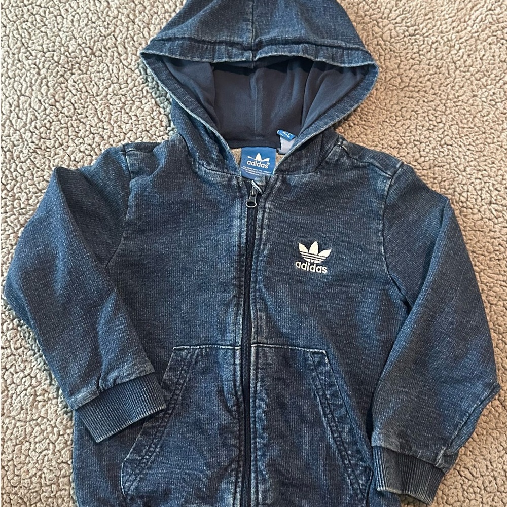 Adidas Blue  Hoodie